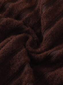 Bộ 2 áo liền quần dài tay bằng vải nỉ họa tiết gấu dễ thương cho bé trai, siêu mềm, co giãn, tối giản và thoải mái - màu nâu - Xem 10