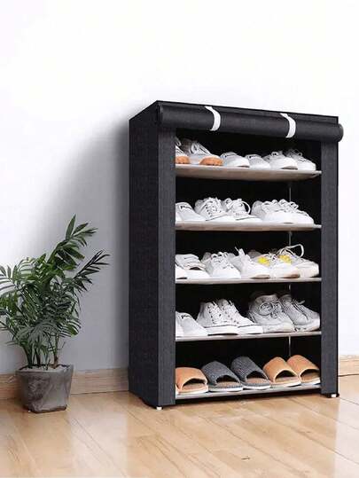 Zapatero Organizador a Prueba de Polvo, Tela no Tejida, 5 niveles