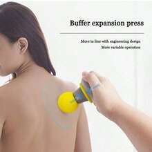 新款迷你按摩枪，肌肉放松按摩器，家用振动按摩仪，300mAh便携式迷你电动按摩器，USB充电，适用于身体、背部、颈部和腰部按摩，超轻便 - 彩色 - 查看 6