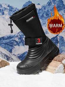 Herren warme Schneestiefel bis zur Mitte des Knöchels, Hochschaft, Winter Outdoor