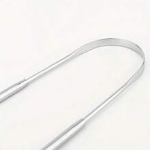 1/2/6pcs Stainless Steel Tongue Cleaning Tongue Scraper Reusable Tongue Coating Cleaning Scraper Silvery U Shaped Tongue - Silver - View 9