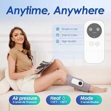 1 Pc Leg Massager, Calf Circulation Massager, 3 Intensities And 3 Modes, Easy To Use, Suitable For Relaxing Feet, Calves, Thighs And Knees. Valentine's Day, Christmas, Mother's Day And Father's Day Gifts. (Light Grey - Light Grey - View 6