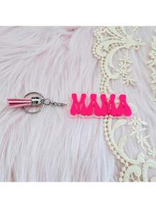 1 pieza Llavero personalizado de acrílico con nombre y flor de colores, recuerdos de fiesta de cumpleaños, regalo personalizado para la niña de las flores, etiqueta de mochila con nombre para niña, dijes de a juego, etiqueta de bolso de acrílico - Llavero de acero + anilla de cadena de 4 eslabones - Ver 32