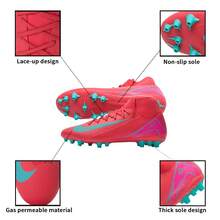 Nike ZM SUPERFLY 10 ACADEMY AG Football Shoes, Traction & Shock Absorption, Men, Training & Match, FQ8329-800 - Aurora Green/Ember Red - View 8