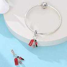 1pc Silver Plated World Famous Attractions Temple Of Heaven Panda, Big Ben, Fushimi Inari Dangle Charms Suitable For Bracelet Necklace Diy Jewelry Making