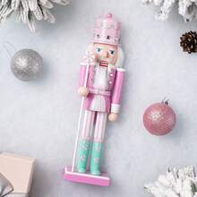 25 cm kreative pinke Zuckerwaren-Serie Nussknacker Weihnachtsfeier Tischdekoration feines Geschenk