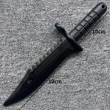 2025 New M9 Plastic Knife Model Tactical Training Soft Knife Plastic Soft Equipment Props Military Enthusiast Decoration Model Combat Knife Birthday Gift, Holiday Toy, Gift - Multicolor - View 8