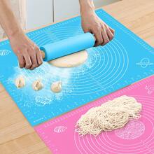 1pc Reusable Baking Mat With Measurement Markings - Easy To Clean Pastry Mat For Dough, Pizza, Cake And Cookies - Perfect Kitchen Gadget For Holidays, Parties, Kneading Surface, Kitchen Tool, Great For Christmas, Halloween - EVA Kneading Pad (50*40) - View 7