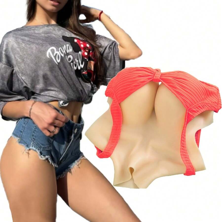 1pc Silicone Breast Prosthesis - C/D/E/G Cup Sizes, Realistic Natural Look & Feel, Soft Silicone & Filling, Comfortable & Durable For Transgender, Cross-Dressers, Breast Augmentation, Post-Surgery Reconstruction, Role-Play - Hand Washable, Easy Maintenance, Suitable For Daily Wear & Themed Events, & Natural Appearance, Ideal For Costume Parties & Everyday Use (Women/Men) - 裸體 - 查看 1