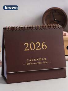 Minimalist Desktop Calendar, Suitable For Office Desk, Vertical Flip-Page Desktop Calendar For Planning, Scheduling And Daily Routine, Available In Multiple Colors, Can Be Used As Decor Or Christmas Gift - Multicolor - View 11
