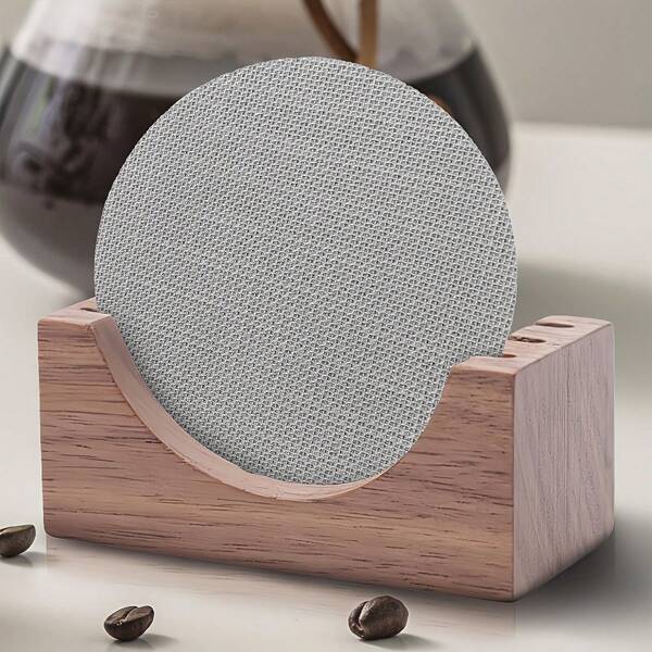 Espresso Puck Screen Stand And Puck Screen Set, Stainless Steel Puck Screen And Walnut Wood 2/3/4 Grid Stand Set For 51/53/58mm Portafilter, Barista Tool For Precise Espresso Brewing Workflow, Perfect For Consistent Coffee Extraction