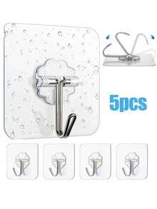 30 Stück wasserfeste Haken mit starkem Klebstoff, ohne Bohren einfach zu installieren, rutschfestes und nahtloses Design, geeignet für Dusche, Außenbereich, Küche, Türen, Heimdekoration, Badaccessoires, Kleiderständer, Bekleidungshalter, Haken, Wandhaken, Aufhänger, Bilderrahmen