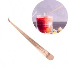 1PC Black/Golden/Rose Golden Candle Snuffer Stainless Steel Candle Tools Accessories Candle Buffer Wax Candle Dippers Candle Extinguisher With Handle Candlestick Candle Wicks Flame For Candle Lovers, Gift, Everyday Use, Putting Out Extinguish Candle Wicks Flame Safely Sweet Water Decor Black Candle Snuffer