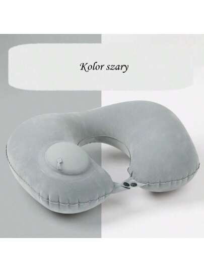 Inflatable Shaped Pillow, Pressure Neck TPU Airplane Milk Zijden Portable Travel view 2