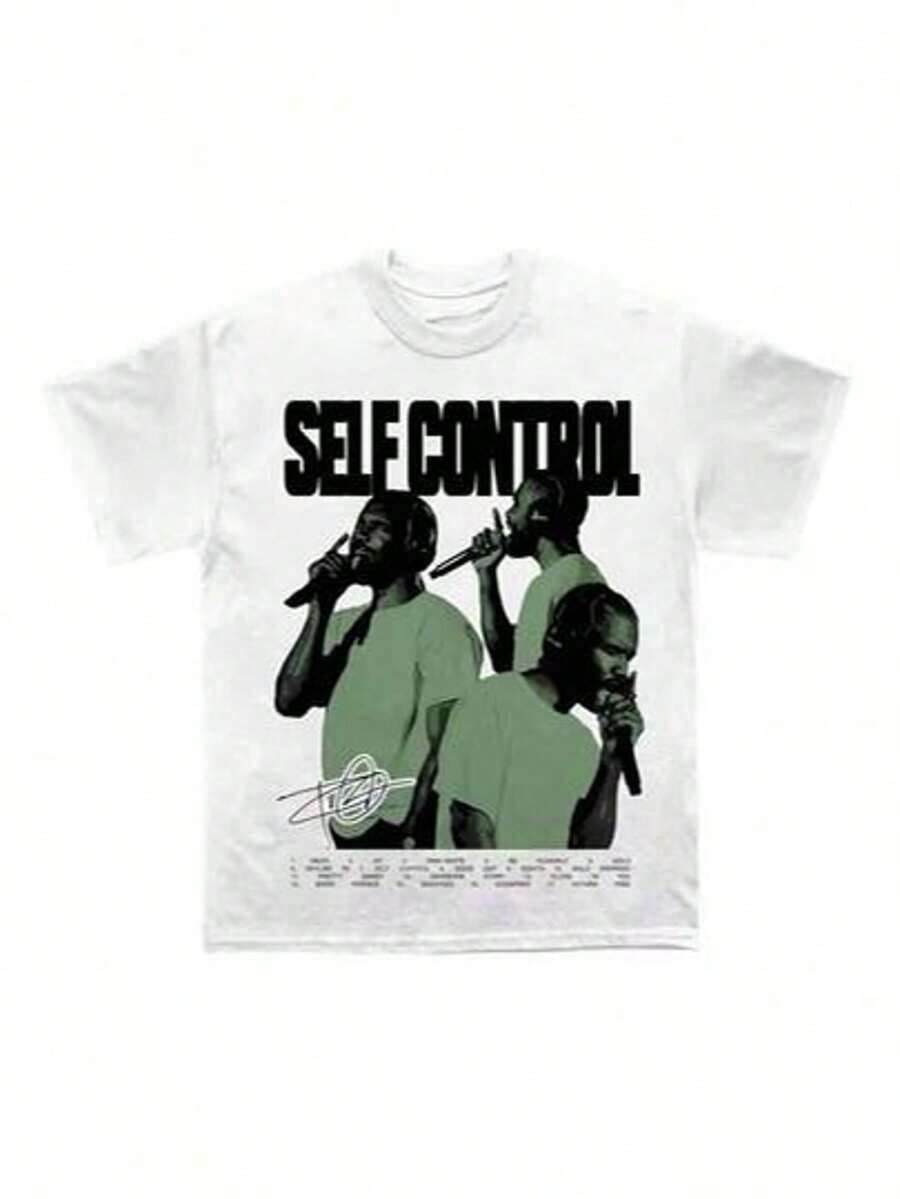 Frank Oceans Shirt Rap Tee Concert Merch Blonds Album Cover Graphic T-Shirt COTTON New Arrival Anime Clothes T Shirts For Men And Women - 白2 - 查看 1