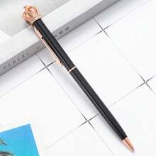 Crown Pen, Crown Ballpoint Pen, Crown Shaped Cartoon Pen, Suitable For Schools, Offices, Signatures, Stationery, Pens, Gifts, Christmas Gifts, Christmas, Etc,