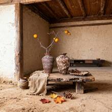 Vază ceramică clasică, formă de artă estetică, stil Wabi-Sabi, pentru birou, living, dormitor, sufragerie, decor minimalist pentru casă și grădină, vază pentru flori uscate și artificiale, cadou unic pentru sărbători, ziua de naștere, petrecere, prieteni și familie