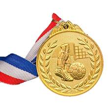 10pcs/1set Sports Soccer Medals Gold Soccer Medals With Ribbons Suitable For Sports Meetings Soccer Competitions Participation And Party Favors Hanging Commemorative Medals Soccer Style Medals Silver Copper Hanging Tags Universal Competition Event Medals - 6.5cm - View 4