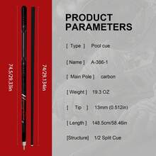 13MM Big Head Billiards Club Nine Ball Club Big Head Club Male 1/2 Split Black Eight Table Club Member Club