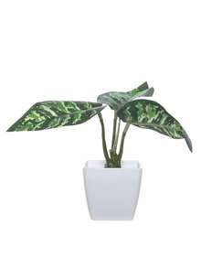 1pc/6pcs Artificial Mini Green Plant Potted Decor, For Home Living Room Dining Table Center, Windowsill, Office Desk Ornament, Mother's Day, Wedding Party Decoration