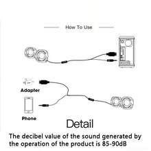 AyeBeau 2.0 Multimedia PC Desktop Speakers, Wired USB Portable Mini Stereo Acoustics Column, Home Musical Altavoces For Laptop/Computer