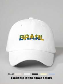 1 件印花巴西五角星 1938 可调节棒球帽，女士户外防晒休闲帽适合春秋旅行海滩度假，男士太阳帽 Y2K 风格青年 - 棒球帽 - 查看 14