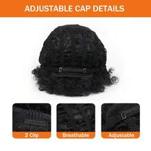 Tóc giả phong cách châu Phi thập niên 70, màu xanh lá cây, tóc giả xoăn bồng bềnh cỡ lớn có mái, chất liệu tổng hợp, mềm mại và dày dặn, phù hợp cho hóa trang hàng ngày và các bữa tiệc. - Màu xanh lá cây đậm - Xem 5