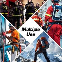 2 Stücke Handschuhe mit reflektierendem Rand und Sicherheitsgurt mit Drehverschluss