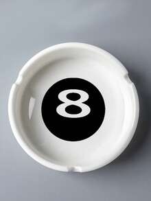 Elegant White Ceramic Ashtray - Round, Durable, Non-Electric - Ideal For Home, Parties, Birthdays, And Hotel Use - Perfect Luxury Gift For Men, Ashtrays For Outside Christmas Gifts.Christmas Decorations Home.Christmas Gifts