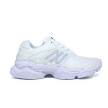 Women's Chuncky Sneakers 9060 Casual Blogger Fashion 2025 White Off Suede Immediate Shipping - 白色/白色 - 查看 4