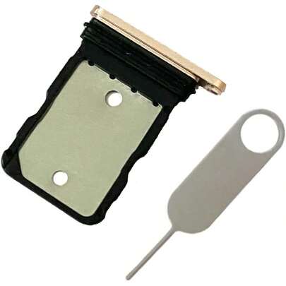 SIM Card Single Tray Slot Holder Parts Replacement For Google Pixel 8 Incl Card Ejector Pin (Black)