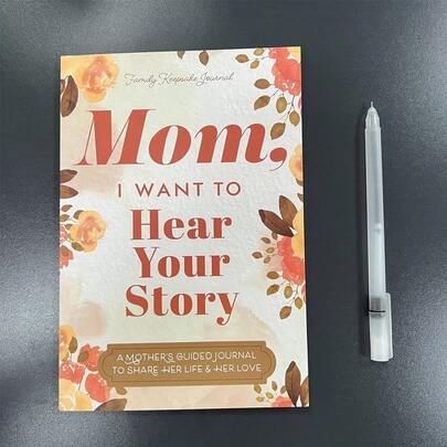 Listen To Mom's Story Diary Set: A Mother's Guidance Diary For Sharing Life And Love - The Perfect Parent-Child Gift, Listen To Dad's Story Leather Book, Story Message Notebook