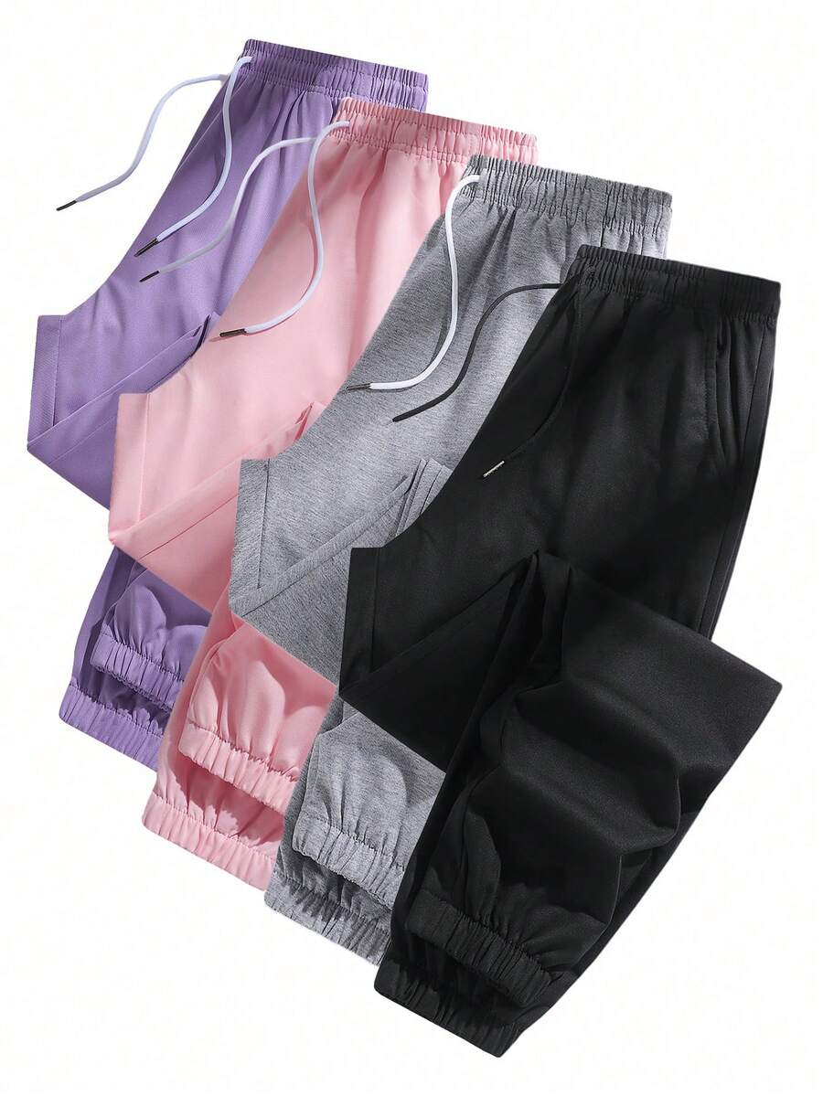 Women's Joggers Pants Pockets Drawstring Running Sweatpants For Women Lounge Workout Jogging