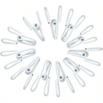 2 Inch Chip Clips BlackSteel Clothes Pins Utility PVCCoated Steel Clips For Food Package Chips Bag Parper 20 Black