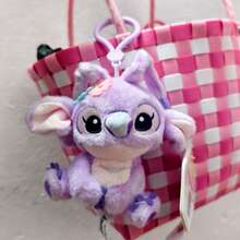 Genuine Toy Story Stitch Angel Kawaii Plush Toys Doll Cartoon Stuffed Toys Anime Keychain Strawberry Bear Alien Rex Pendant Strap Toys Car Keyring Birthday Christmas Gift For Boy Girls