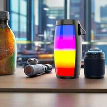 Bluetooth Speaker With HD Sound, Portable Wireless,  Up To 10H Playtime, TWS Pairing, BT5.0, For Home/Party/Outdoor/Beach, Stocking Stuffers, White Elephant Gifts For Adults (Black) - Một cỡ - Xem 8