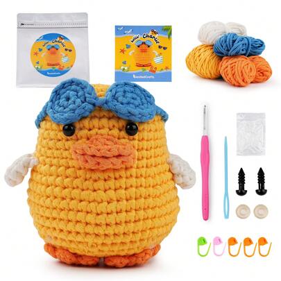 Beginner Crochet Kit Complete Amigurumi Starter Set With Step-By-Step Video Tutorials For Kids And Adults