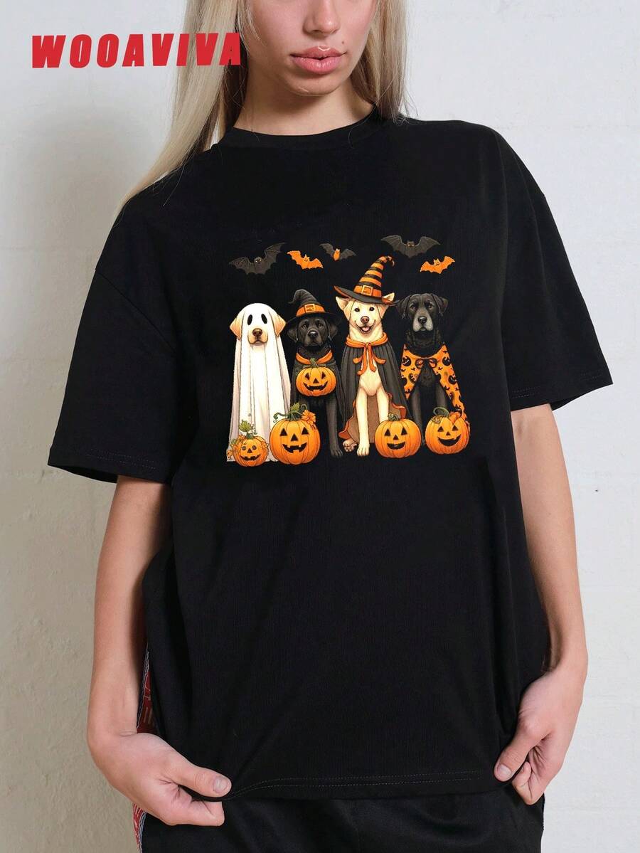 Women T-Shirts - 黑色 - 查看 1