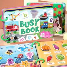 Reusable DIY Busy Book | Weather Theme Activity Toy, Numeral & Letter Learning, Cognitive & Logic Development, Flashcards - Multicolor - View 12