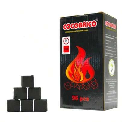 Shisha Lyfe Paquete de 96 cubos de carbón de coco Quemador de incienso de carbón Cubos de carbón de coco para barbacoa y asar Carbones premium sabrosos para cocinar al aire última intervensión