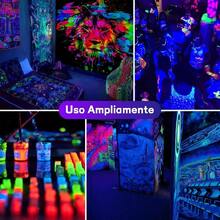 Luz Negra 50W 2023 Nueva Versin Reflector de Luz Negra Para Neon Exterior con Enchufem y Interruptor, Luz Negra para Halloween, Wall Paintings, IP66 Impermeable2 Unidad - 2 Unidad - Ver 6