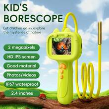 Kids Borescope With Light Educational Science Exploration Toy Kit Inspiring Gifts For Boys Girls Ages 3-12 | Perfect For Camping, Nature Activities, Birthday Christmas Green, Kids Science Kit, Camping Science Tool, Engaging Science Tool, Fun Discovery Tool, Kidfriendly Design, Durable Kids Tool, Discovery Scope, Kids Microscope, Curious, Young Explorers - 綠色 - 查看 1