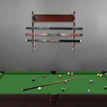 kangten Rainaut 6 Sticks Pool Cue Rack Wall Mounted, Horizontal Storage, Billiard Cue Holder For Play Room, Long Canes And Walking Sticks, Dark Brown LYNICESHOP Wall-Mounted Billiard Cue Rack, 6-Cue Billiard Rack, Wooden Billiard Cue Stand, For Storing Pool Cues, Fishing Rods, Golf Clubs (6-HOLE WALL-MOUNTED) - Brown - View 4