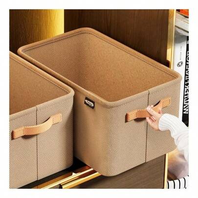 1 件可折叠衣物收纳袋，大容量防水收纳篮，抽屉式收纳盒，分层收纳整理器，适合季节性收纳、大件物品收纳、小件衣物分类