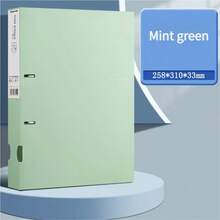 A4 Loose Leaf File Folder, Office Document/Test Paper Storage Binder, 2-Ring D-Ring Punch Folder