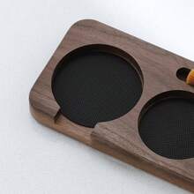 58毫米紧凑型意式浓缩咖啡压粉垫（带刷子）、木制咖啡压粉台、意式浓缩咖啡配件（咖啡师适用）、咖啡压粉器支架（适用于工作台、酒吧、餐厅、办公室） - 彩色 - 查看 6