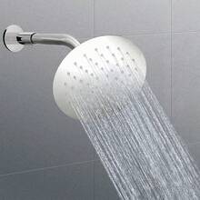 COMVIDA Cabeza de Ducha de Lluvia de Alta Presión, Regadera Cuadrada de Acero Inoxidable de 8 Pulgadas, Cabezal de Ducha de Lluvia Ultrafina con Montaje Fijo para Baño, Cromo Espejo, CV-50018 - Níquel Cepillado - Ver 8
