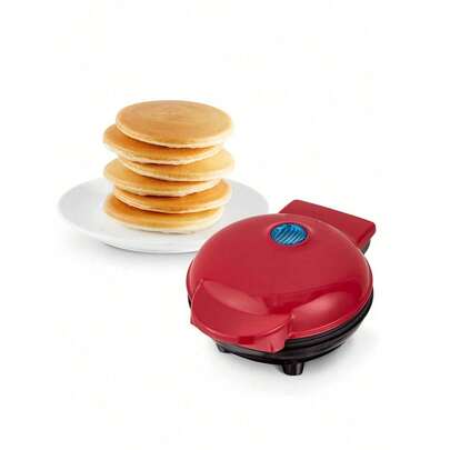 Máquina para hacer gofres: plancha para hacer gofres y sartén, mini máquina para hacer gofres 3 en 1 para niños y familias: superficie antiadherente, solo agregue masa