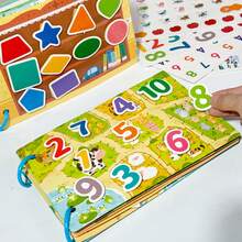 Reusable DIY Busy Book | Weather Theme Activity Toy, Numeral & Letter Learning, Cognitive & Logic Development, Flashcards - Multicolor - View 5