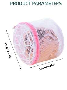 2/4pcs Zipper Bra Laundry Bags, Bra & Lingerie Care Wash Bags (Random Floral Pattern) - Multicolor - View 9